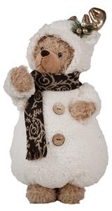 Christmas Decoration Figurine Bear 40 Cm White Plastic - 22*16*40 cm - Clayre & Eef