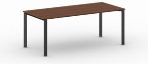 Rokovací stôl INFINITY s čiernou podnožou 2000 x 900 x 750 mm, čerešňa