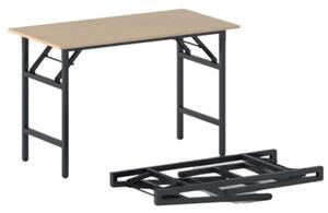 Konferenčný stôl FAST READY s čiernou podnožou 1200 x 600 x 750 mm, buk