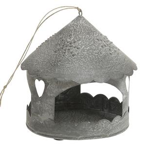Zinkový antik kovový závesný domček na sviečku Canie - 16*16 cm - Chic Antique