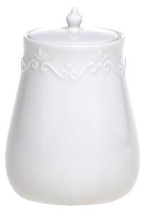 Porcelánová dóza s čipkou Provence lace - 8,5*13 cm / 320 ml - Chic Antique