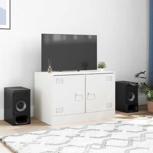 TV skrinka biela 67x39x44 cm oceľ