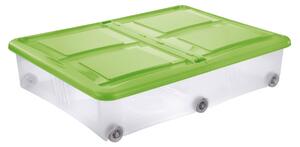 Tontarelli STOCKBOX 61L s vekom, kolieska transparent / zelená