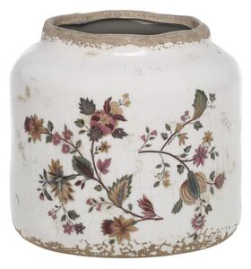 Keramický obal na kvetináč s kvetmi Nancy - Ø 13*13 cm - Chic Antique