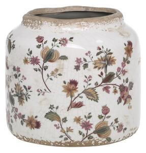 Keramický obal na kvetináč s kvetmi Nancy - Ø 14*14 cm - Chic Antique