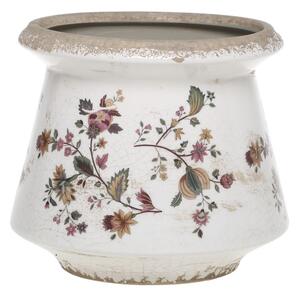 Keramický obal na kvetináč s kvetmi Nancy - Ø 17*16 cm - Chic Antique