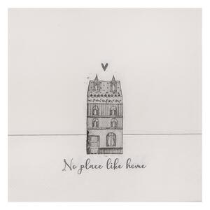 Biele papierové obrúsky Amsterdam House - 33 * 33 cm (20ks) - Clayre & Eef