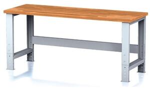 Výškovo nastaviteľný dielenský stôl MECHANIC I, nastaviteľné nohy, 2000 x 700 x 700-1055 mm