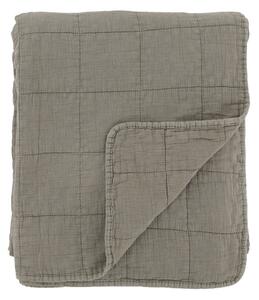 Zelený prehoz s opraným vzhľadom Aix Vintage Quilt - 130*180 cm - Chic Antique