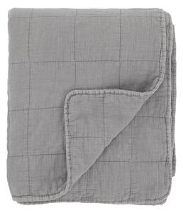 Šedý prehoz s opraným vzhľadom Aix Vintage Quilt - 130*180 cm - Chic Antique
