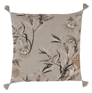 Béžová obliečka na vankúš s kvetinovým vzorom Aix Vintage Quilt - 50*50 cm - Chic Antique