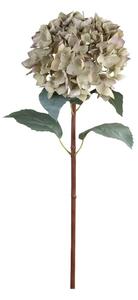 Dekorácia umelá zelená kvetina Hortenzie Hydrangea dusty green - 80 cm - Chic Antique