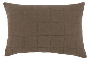 Hnedá obliečka na vankúš s opraným vzhľadom Aix Vintage Quilt - 60*40 cm - Chic Antique