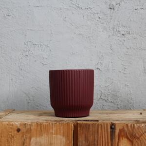Kvetináč Modern bordový Ø 8 cm