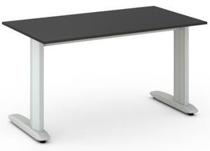 Kancelársky písací stôl PRIMO FLEXIBLE 1400 x 800 mm, grafitová