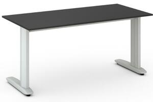 Kancelársky písací stôl PRIMO FLEXIBLE 1600 x 800 mm, grafitová