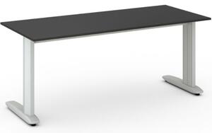Kancelársky písací stôl PRIMO FLEXIBLE 1800 x 800 mm, grafitová