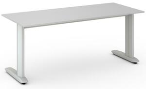 Kancelársky písací stôl PRIMO FLEXIBLE 1800 x 800 mm, sivá