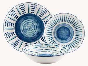 Porcelánová súprava riadu Mediterraneo, 6 osôb, 18 ks