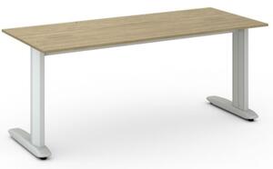 Kancelársky písací stôl PRIMO FLEXIBLE 1800 x 800 mm, dub prírodný