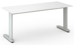Kancelársky písací stôl PRIMO FLEXIBLE 1800 x 800 mm, biela