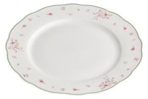 Biely porcelánový servírovací tanier Brandani Nonna Rosa