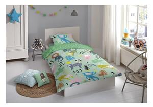 Detská bavlnená posteľná bielizeň Good Morning Monkeys, 140 x 200 cm