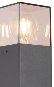 Vonkajšie svietidlo 70 cm antracitové s hrotom zeme a objímkou pre kábel - Dánsko