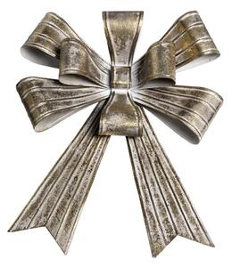 Mosadzná antik kovová nástenná dekorácia mašle Bow - 30*9*43 cm - Chic Antique