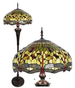 Luxury stojaca lampa Tiffany MULTICOLOUR GREEN Ø51*170