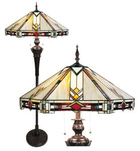 Luxury maxi vitráž Tiffany lampa stojacia ACRUX Ø58*170