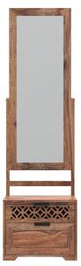 Toaletný stolík so zrkadlom Mira 50x175x40 indický masív palisander