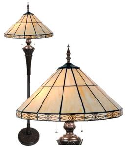 Luxory Lampa Tiffany stojaca CREAM 41*170