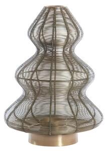 Bronzový antik kovový svietnik vianočný stromček Tree - Ø 25*35 cm - Light & Living
