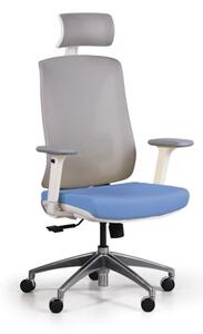 Kancelárska stolička so sieťovaným operadlom ENVY, modrá