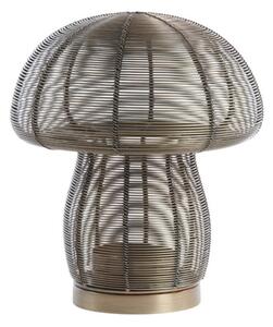 Bronzový antik kovový svietnik huba Mushroom - Ø 20*24 cm - Light & Living