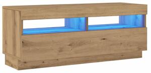 TV skrinka s LED dub artisan 100x35x40 cm kompozitné drevo