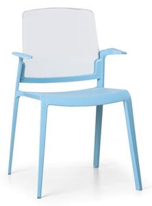 Plastová stolička GEORGE, modrá