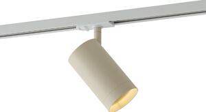 Moderný béžový reflektor pre 1-fázový koľajnicový systém GU10 70mm - Iconic Jeana Luxe