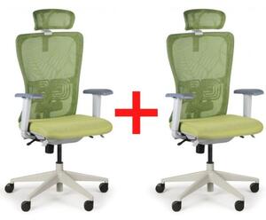 Kancelárska stolička GAM 1+1 ZADARMO, zelená