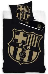 Carbotex Bavlnené obliečky FC Barcelona Gradient Black, 140 x 200 cm, 70 x 90 cm