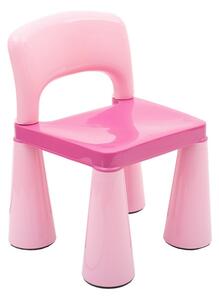 New Baby Detská sada stolčeka a stoličiek 3 ks, ružová