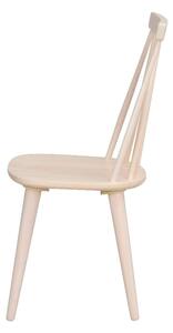 Béžová jedálenská stolička z dreva kaučukovníka Rowico Lotta