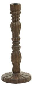 Drevený svietnik na úzku sviečku Jeraldo - Ø 15*38 cm - Light & Living