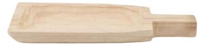 Prírodný drevený dekoračný podnos s rukoväťou Tippo - 32*15*4 cm - daan kromhout