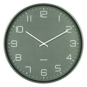 Zelené nástenné hodiny Karlsson Lofty, ø 40 cm