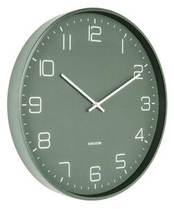Zelené nástenné hodiny Karlsson Lofty, ø 40 cm