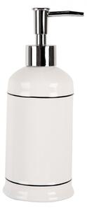 Keramický dávkovač na mydlo s pumpičkou Le Bain - Ø 9*20 cm / 350 ml - Clayre & Eef