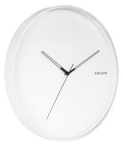 Biele nástenné hodiny Karlsson Hue, ø 40 cm