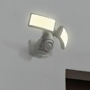 Vonkajší nástenný reflektor ARC s LED senzorom, biely, 28 cm, 2-pl., IP54, Biela / opálová, Plast, Moderný, Nástenné bodové svietidlo